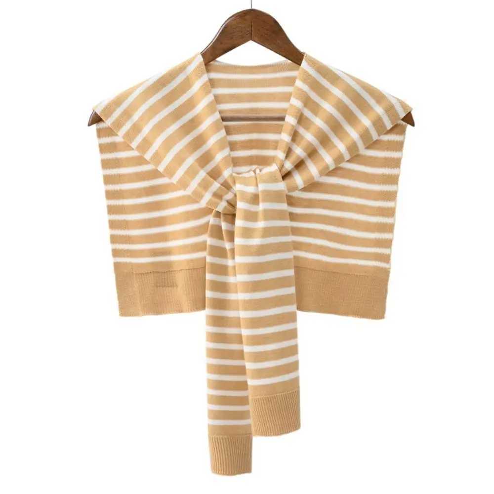Mens clothing decoration womens shirt shoulder wool Korean scarf knitted shawl strip wrapping womens wool scarf W240810