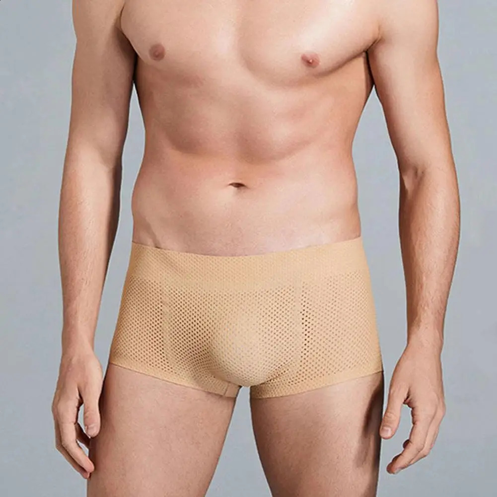 Butt Lift Shaper Shorts Panties Breathable Mens Butt Lift Shaper Seamless Underpants with Hip Pad Shorts Enhance Curves 240812