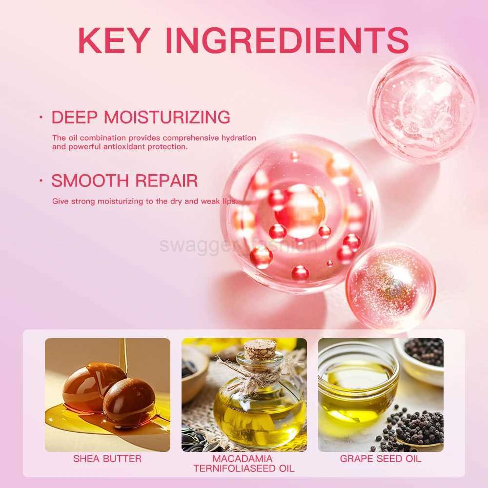 HOT Glass Tinted Lip Balm Light Cherry Red Orange Glow Moisturizing Vegetarian Lip Balm With Bright Clear Color Lip CosmeticsXJ240812