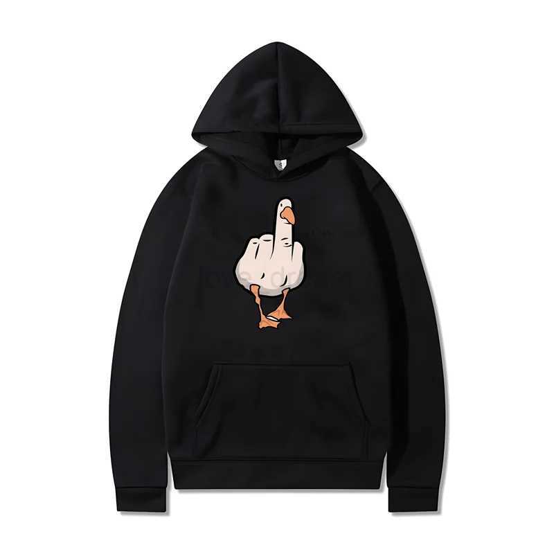 Funny Duck You Print Hoodie Men Women Harajuku Hip Hop Hooded Sweatshirts Fashion Casual Oversized XS-3XL Loose PulloversXJ240812