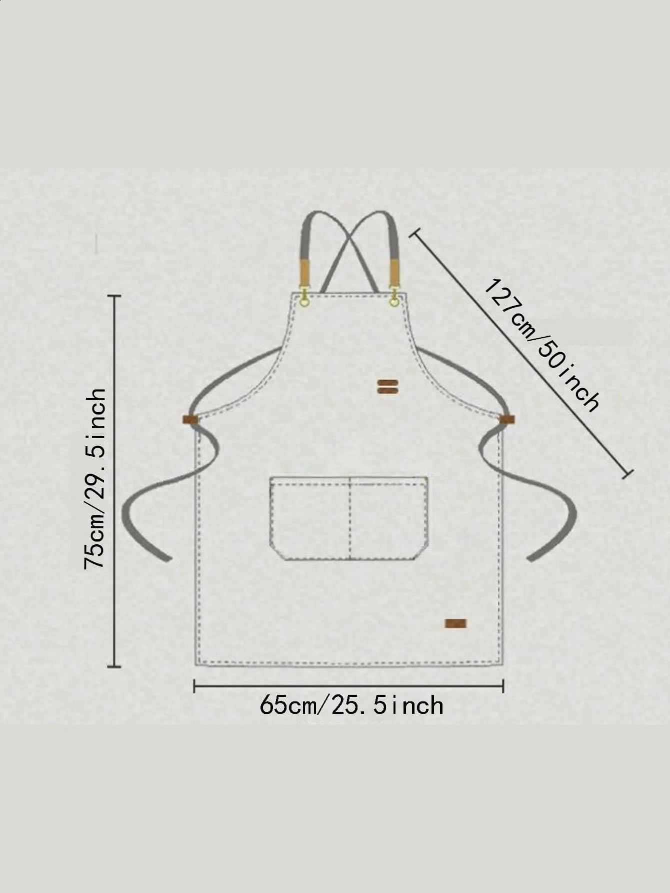 Waterproof and oilproof household kitchen for men women fashion bib work clothes resistant to dirt apron coffee color 240810