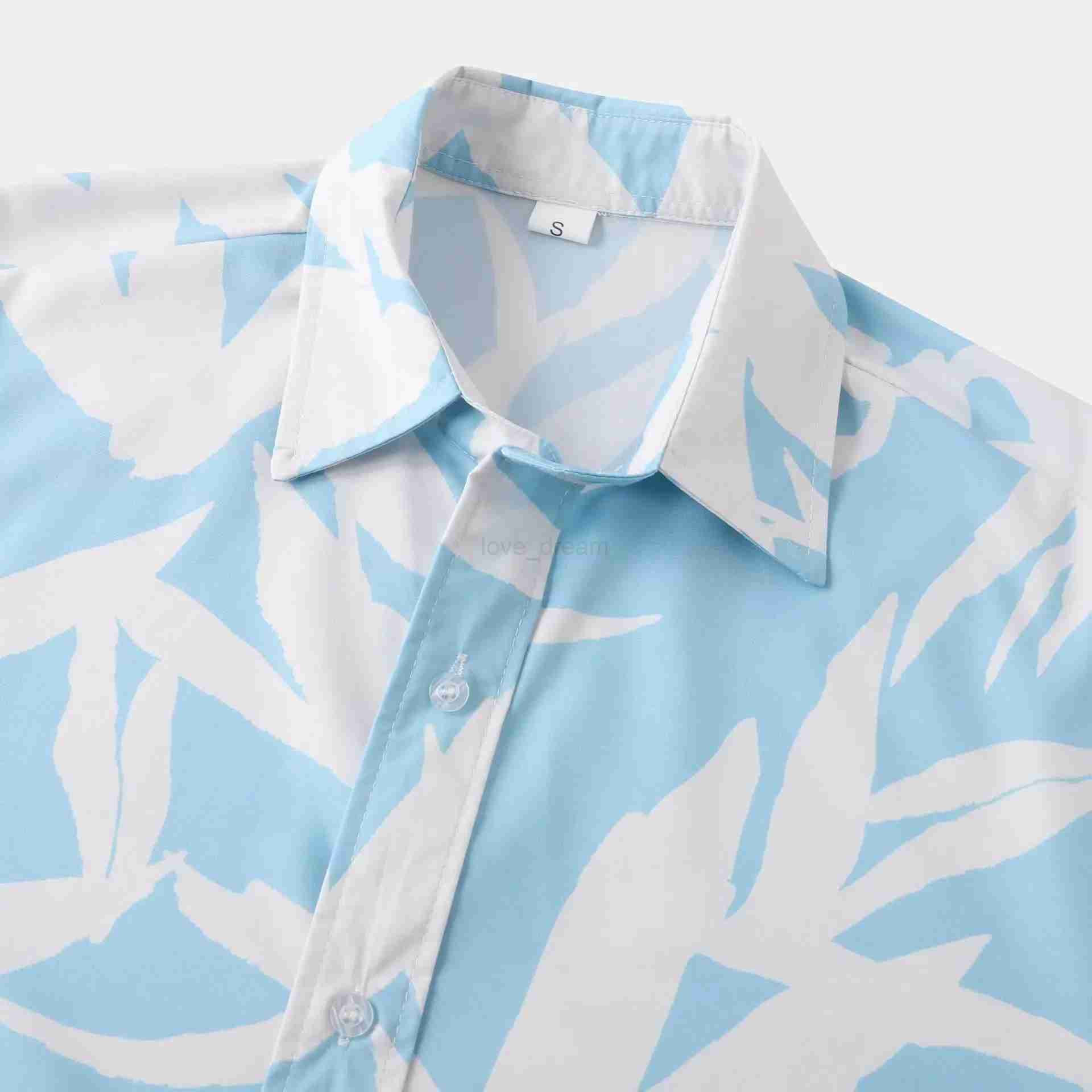Tikis popular European mens floral design with European and American style short sleeved beach vacation shirt mens HawaiianXJ240812