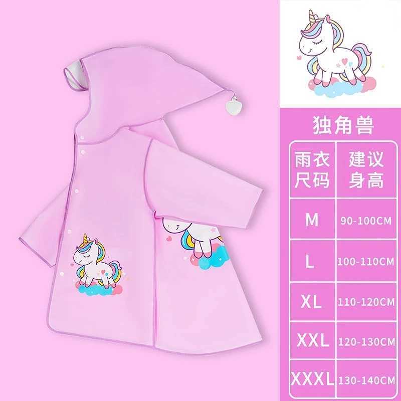 1PCS Childrens Cartoon Raincoat Korean Childrens Rain Gear Cute Baby Poncho Household Goods Playground Songkran Festival Y240810