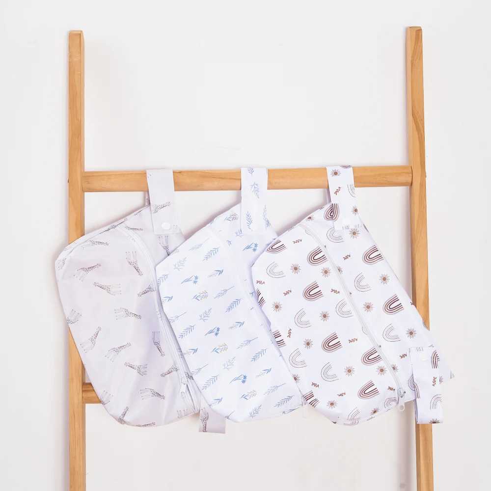 Elinfant baby product wet bag waterproof PUL washable reusable womens outdoor dial bag toilet bag 20 * 30cm W240812