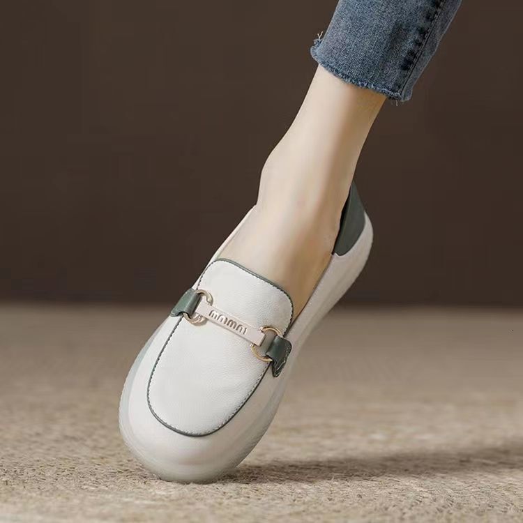 Ddmysports New One Step Mom Spring And Summer White Casual Women S Lightweight Soft Soled Shallow Mouth Le Fu Shoes Outdoor