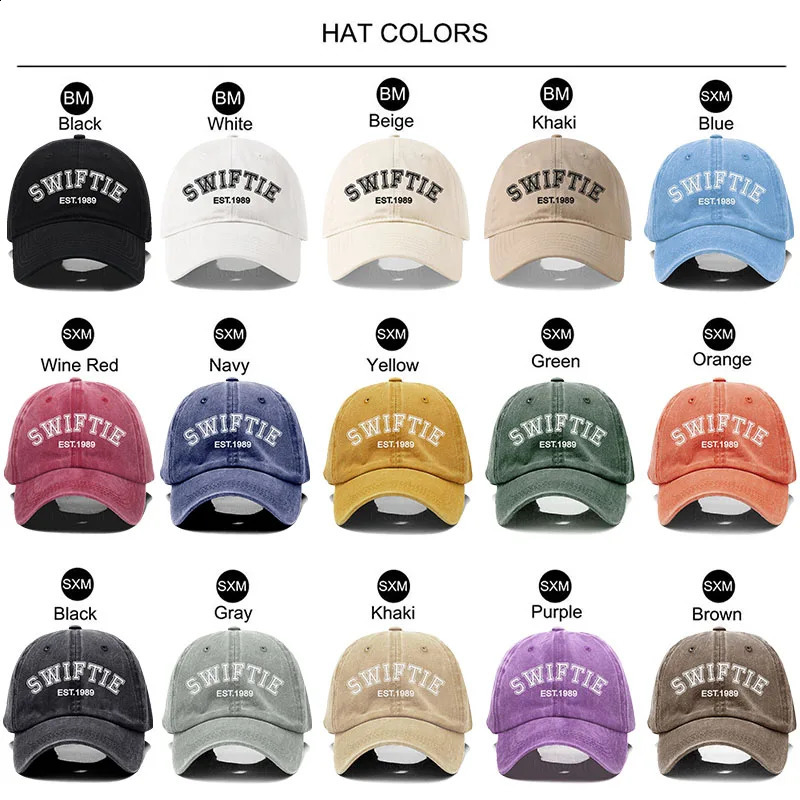 1989 Mens Baseball Hat Womens Fashion Letter Embroidery Retro Soft Cotton Dads Neutral Fan Gift 240812