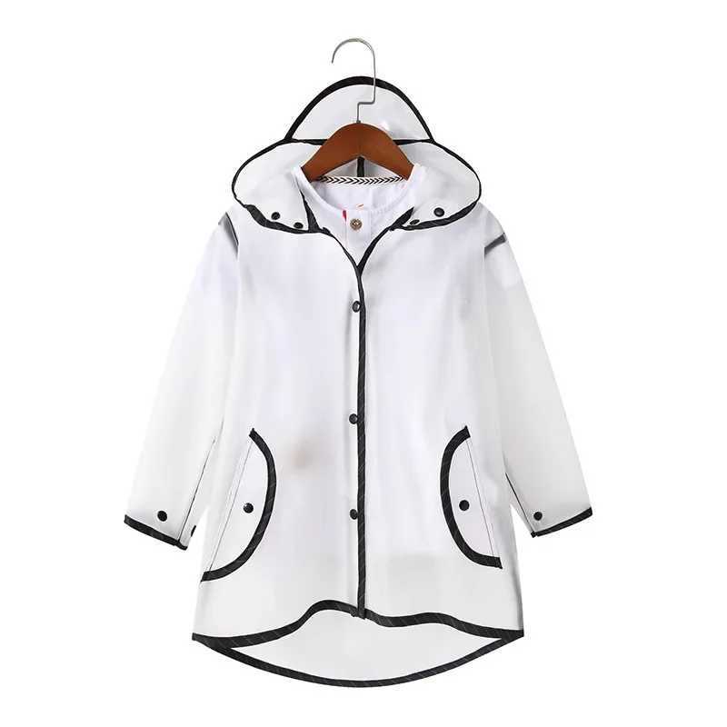 Children Raincoat Boys Girls Waterproof Body Poncho Kindergarten School Student Rainsuit Transparent Kids Rain Jacket Y240810