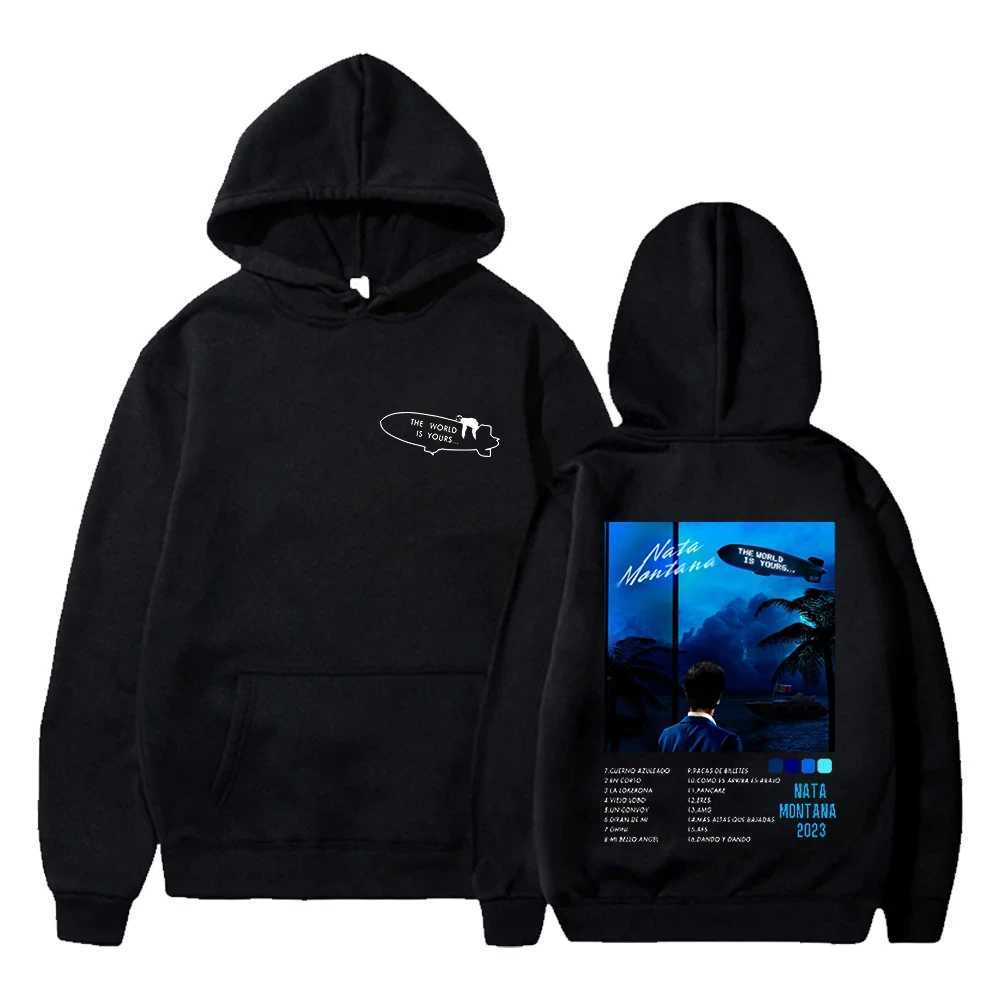 2024 Natanael Cano Nata Montana Hoodie Pop Singer Product Long sleeved Street Clothing Mens and Womens Hooded Sweatshirt Hip HXJ240812