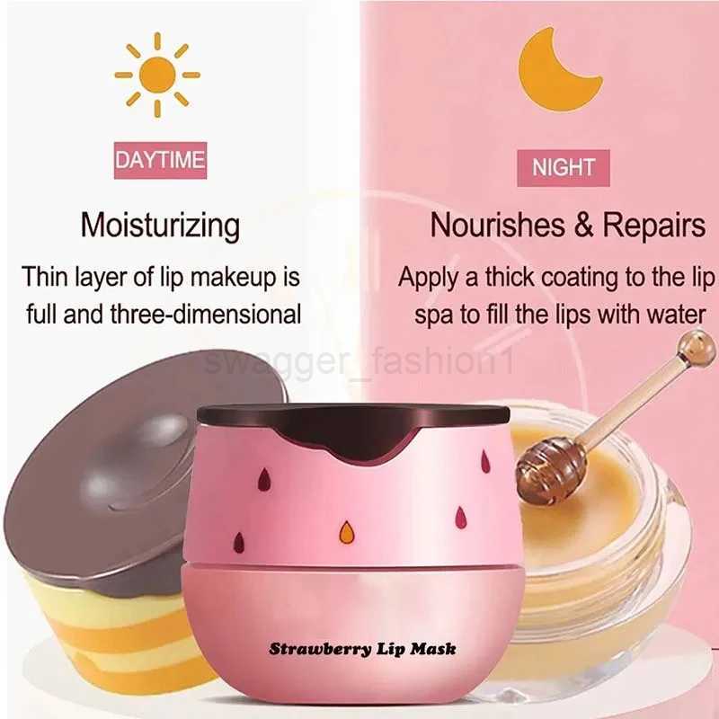 Honey Lip Balm Moisturizing Nourishing Anti-Wrinkle Lip Mask Anti-cracking Fade Lip Lines Whitening Lip Care Skin Care ProductsXJ240812