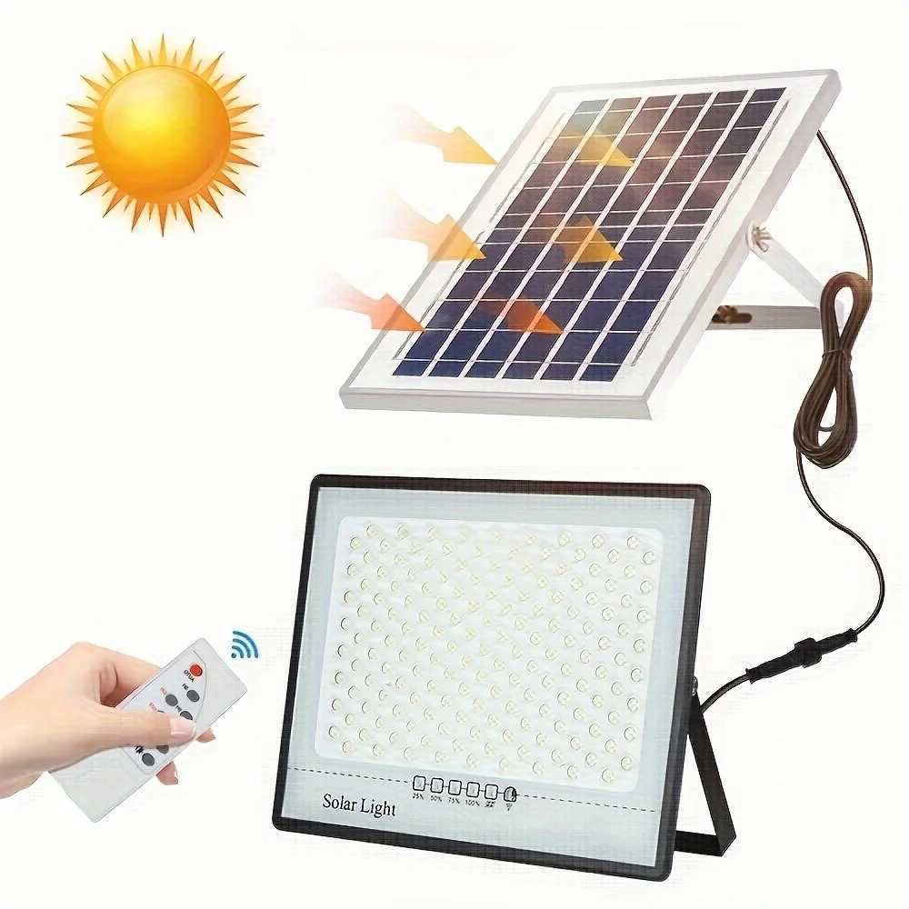 Solar Lights Outdoor Garden LED100W/200W Refletor Garden Buildings Sunlight Waterproof Lamp Spotlight Emergency Wall LightCL240809