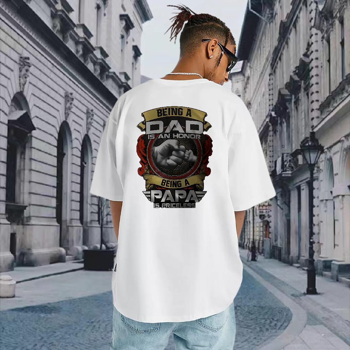 Factory Direct Man T Shirts letter Wear 230g Pure Cotton Home Outdoor Brand Floral Print Breathable Crew Neck Men Clothes T-Shirt