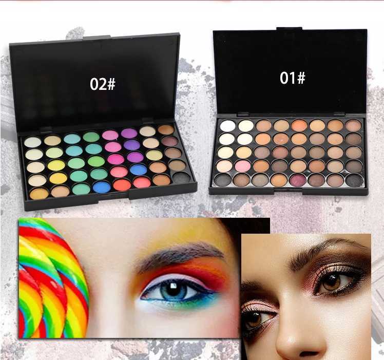 Pearlescent 15/40 Color Eyeshadow Palette High Saturation Eye Shadow Plastic This European American Hot Selling Spot Earth ColorCL240812