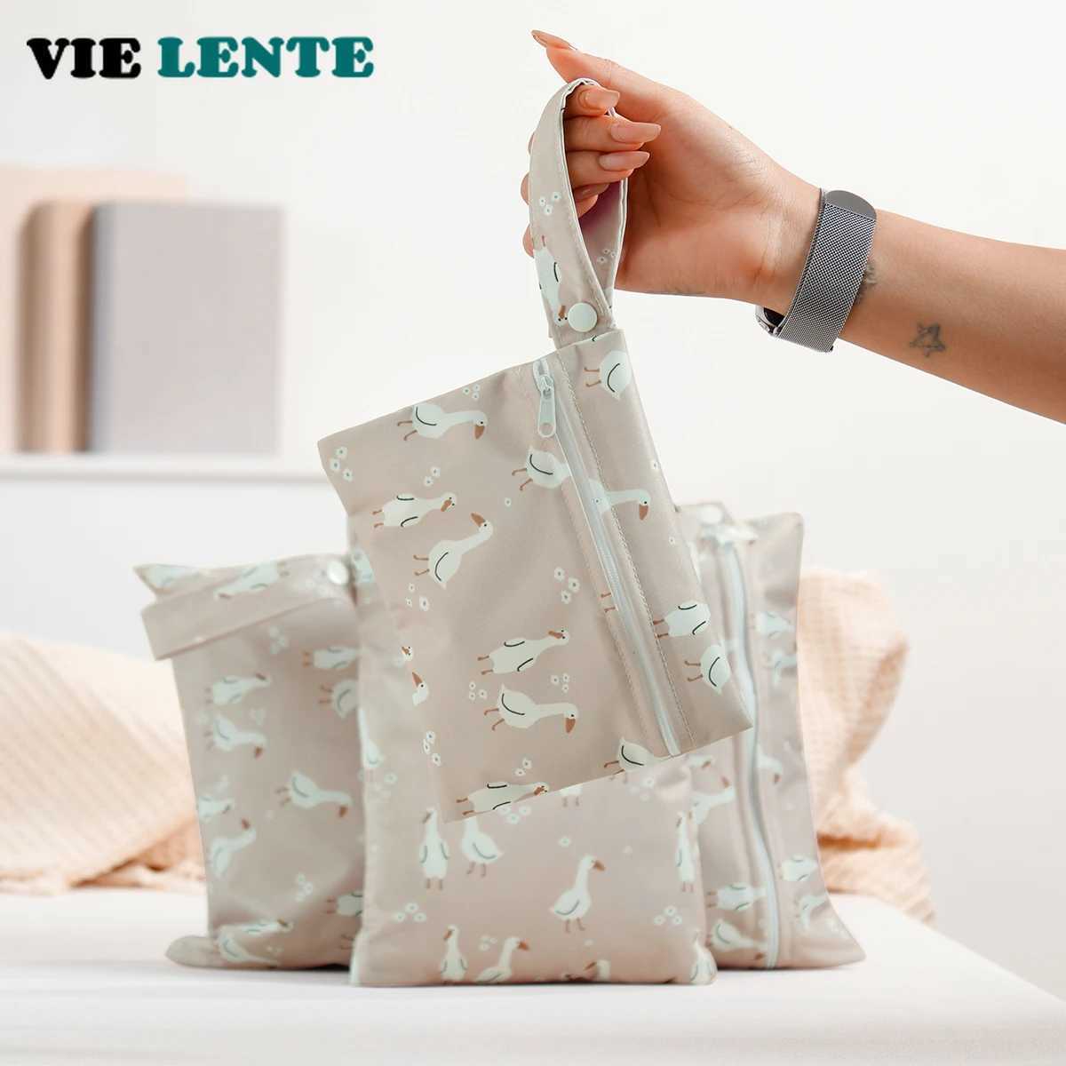Elinfant 3-Piece Recycled Fabric Waterproof Dry Bag Portable Urine Bag Sanitary Storage Bag Baby Replacement Bag W240812