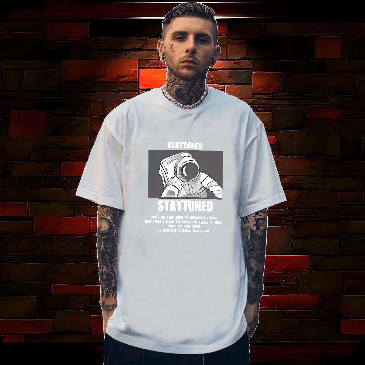 Classic Tshirt for Man Woman letter 100% Cotton 230g Hip Hop Street Breathable Crew Neck T shirt Custom Print Plus Size Fashion Design Tops