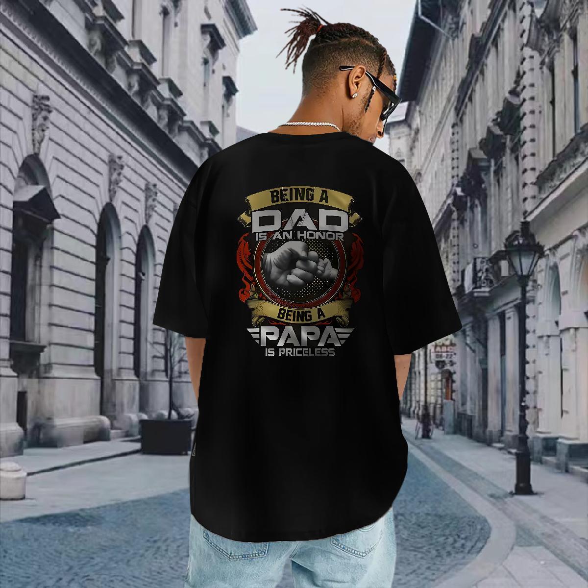 Factory Direct Man T Shirts letter Wear 230g Pure Cotton Home Outdoor Brand Floral Print Breathable Crew Neck Men Clothes T-Shirt