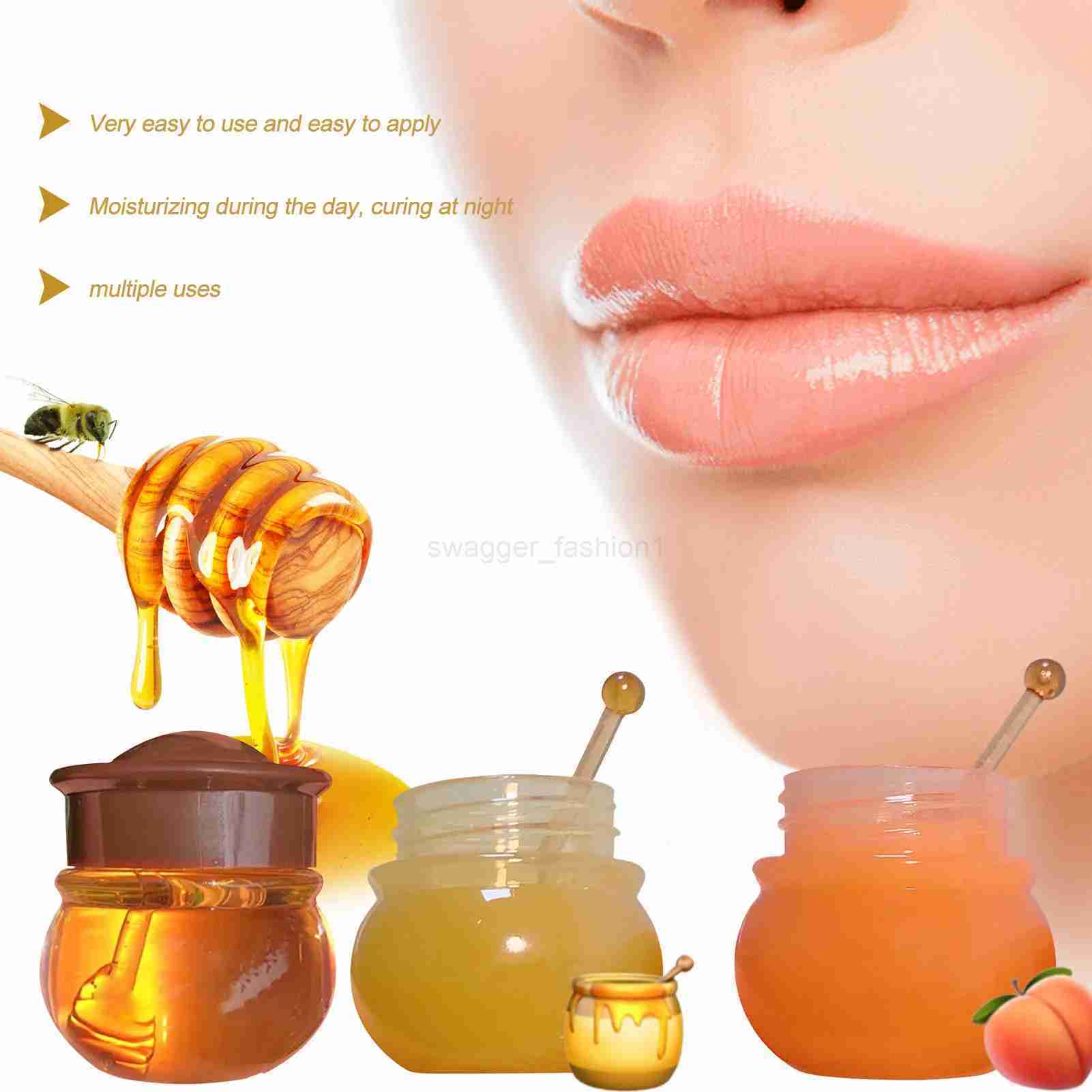 Original Beeswax Lip Balm Organic Honey Overnight Moisturizing Bee Balm Hydrating Lip Butter For Lip Care Gifts Dry Chapped CrXJ240812