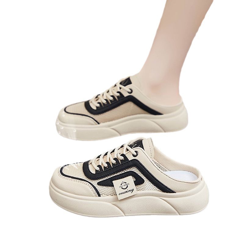 Ddmysports Ollow Out Breathable Thick Sole White Women In Summer Thin For Casual Sports S Shoes With Toe Caps And Mesh Holes Sandals Outdoor Shoes