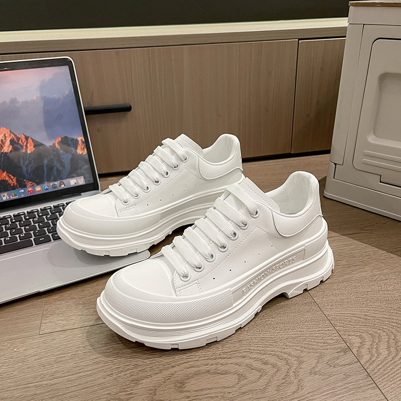 Ddmysports Little White Spring New Thick Sole Board Couple Low Top Fashion Sports Casual Men S And Women Single Shoes Outdoor