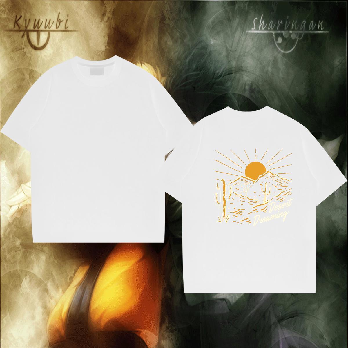 New Arrival Men T Shirts sun Top Tees 230g Pure Cotton Street Casual Designer Custom Big Size O-Neck Short Sleeve Men Tees