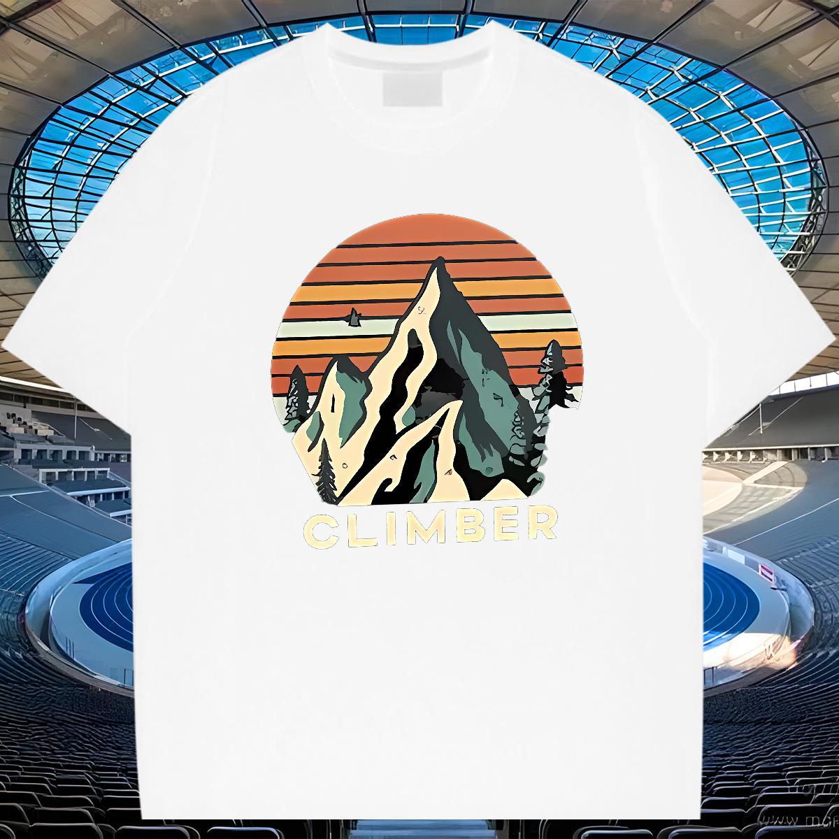 Designer Fashion T Shirt For Man mountains Wear 230g Cotton Home Outdoor Brand DIY Anime O-Neck Short Sleeve Men Tshirts
