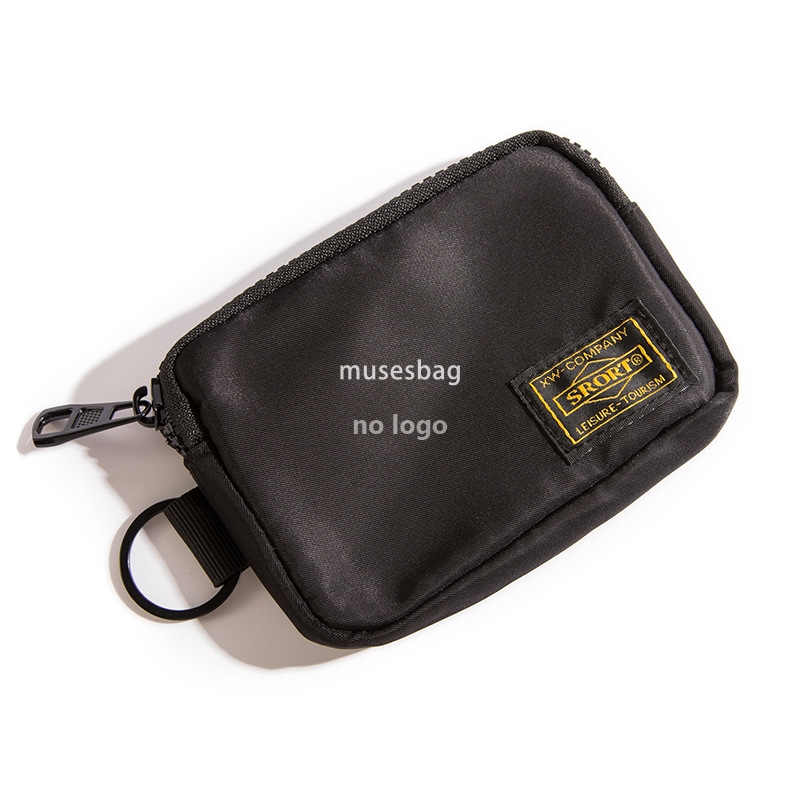 Japanese fashion small hanging bag tooling wind purse men's and women's casual all-match headphones bag personality mouth red envelope key b