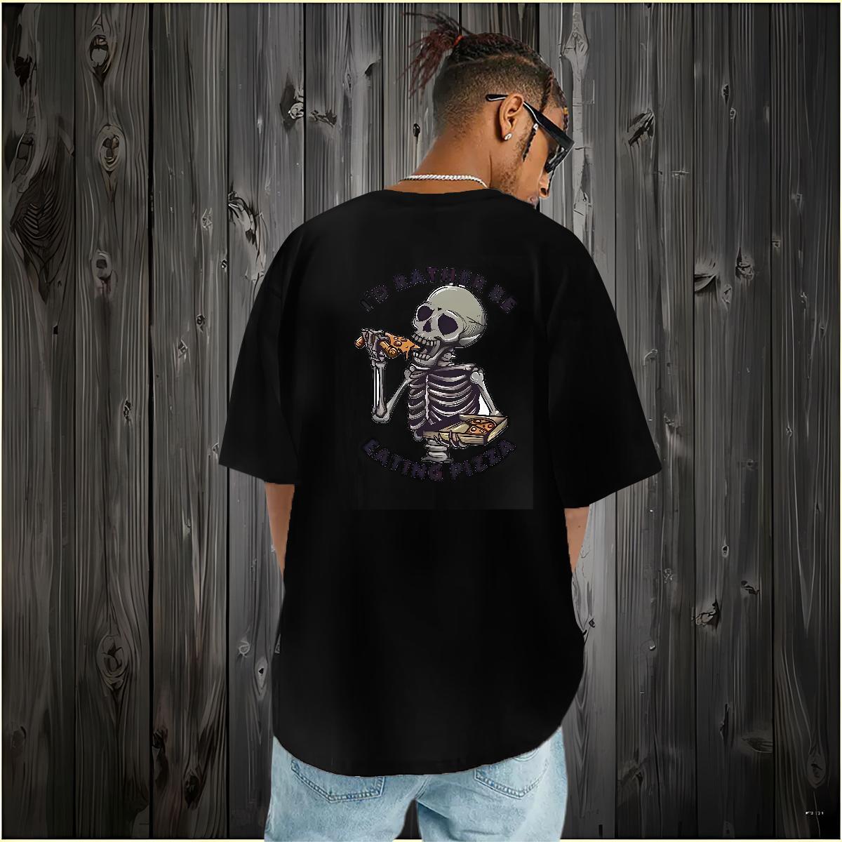 Fashion Man T Shirts halloween Tees 230g Cotton Hip Hop Brand Anime Crew Neck Tshirt for Man Woman