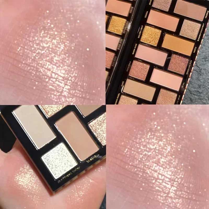 Shiny 16 color eye shadow palette makeup durable matte eye shadow palette bright eye shadow cosmetics women beauty earth colorW241212