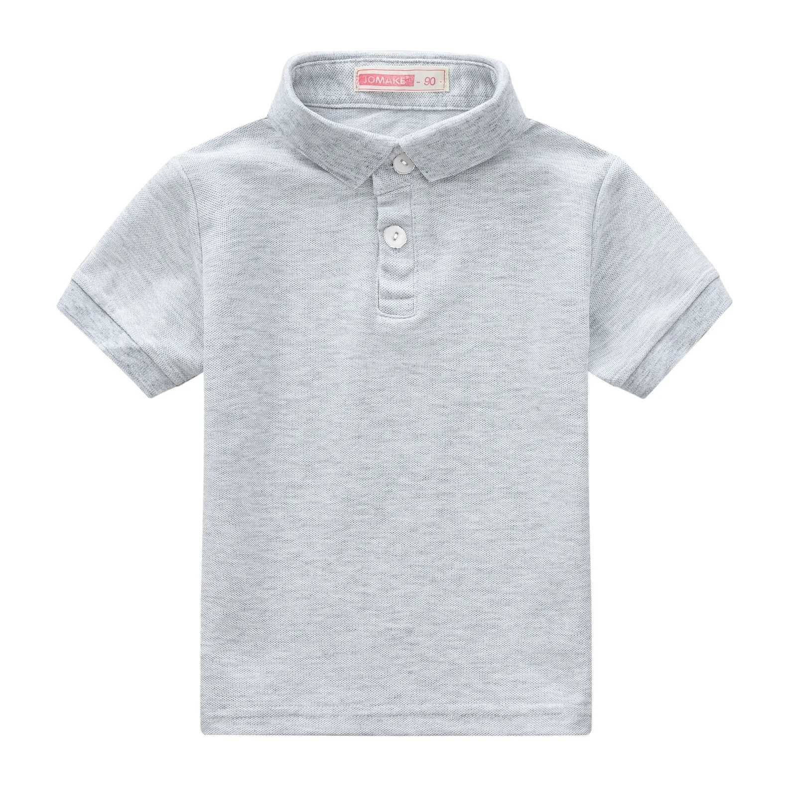 Summer Childrens Solid 10 Color Polo Shirt Boys Girls Short Sleeve T-Shirt 2-9Years Kids Baby High Quali Cotton Clothes TopsXJ241225