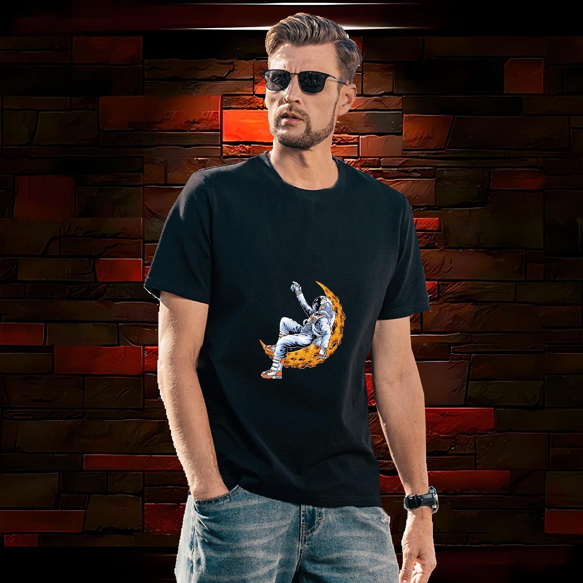 Wholesale Men Clothes T-Shirt 230g Pure Cotton Sports Casual Crew Neck Breathable T-Shirts for Men DIY Logo Oversized 2024 New Tees