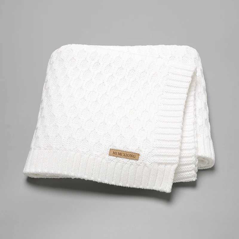 Super soft baby blanket newborn baby stroller baby bag cushion lightweight knitted baby throw receiving blanketW240810