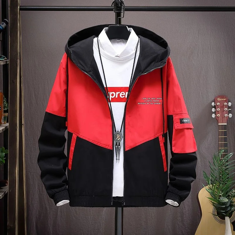 2024 Spring and Autumn Fashion Trend Hooded Jacket Mens Casual Relaxed Comfortable Breathable High Quality Plus-Size Coat 240812