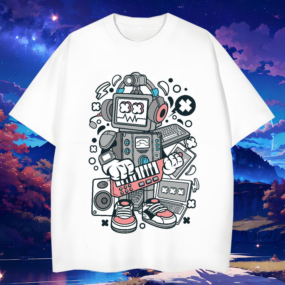Popular Men Tshirts ET 100% Cotton 230g Outdoor Breathable Crew Neck T Shirts Men Black Oversized Designer Fashion Clothings