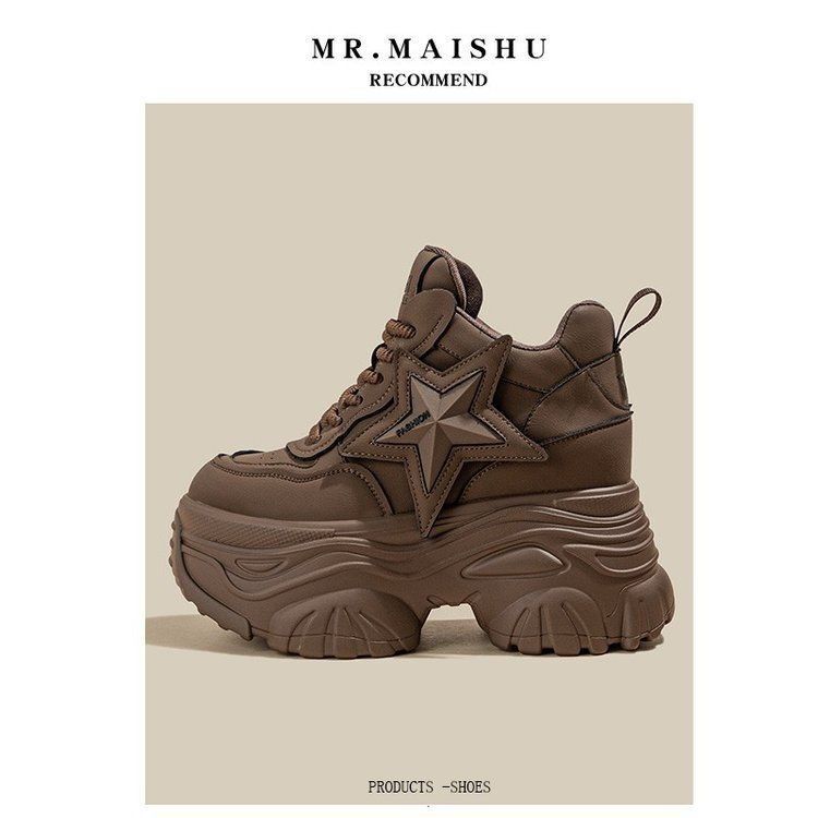 Ddmysports Dad S New Spring Sponge Cake Thick Soled Small Casual Sports Shoes With A Height Increase Of Cm For Women Outdoor Shoes