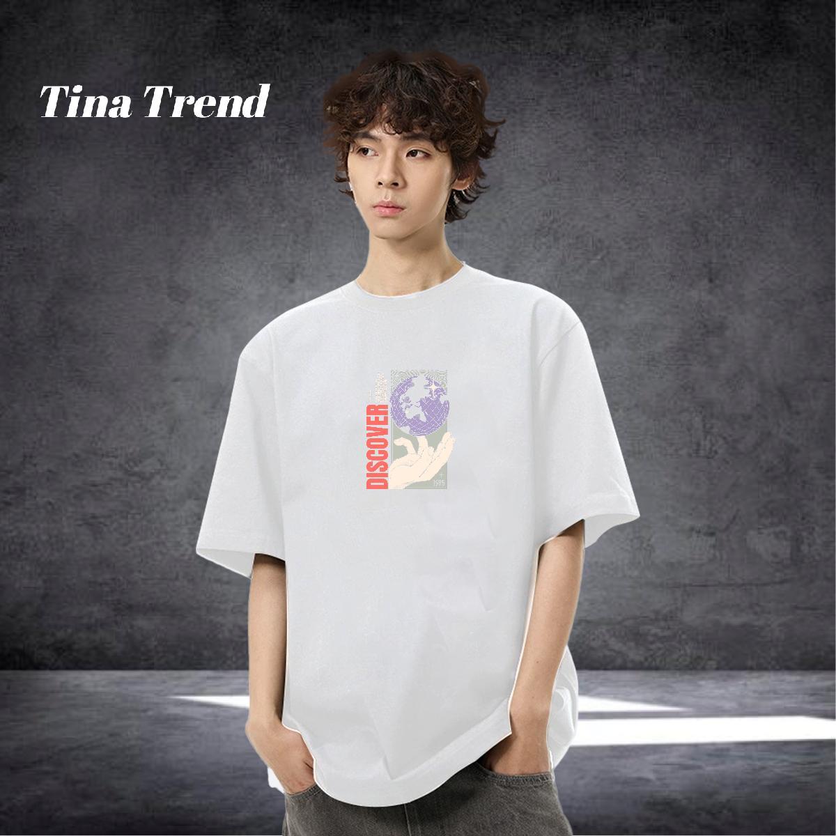 Designer Fashion T Shirt For Man hands Top Tees 230g Pure Cotton Street wear Hip Hop Loose Black Oversized O-Neck Short Sleeve Men Tops Tees