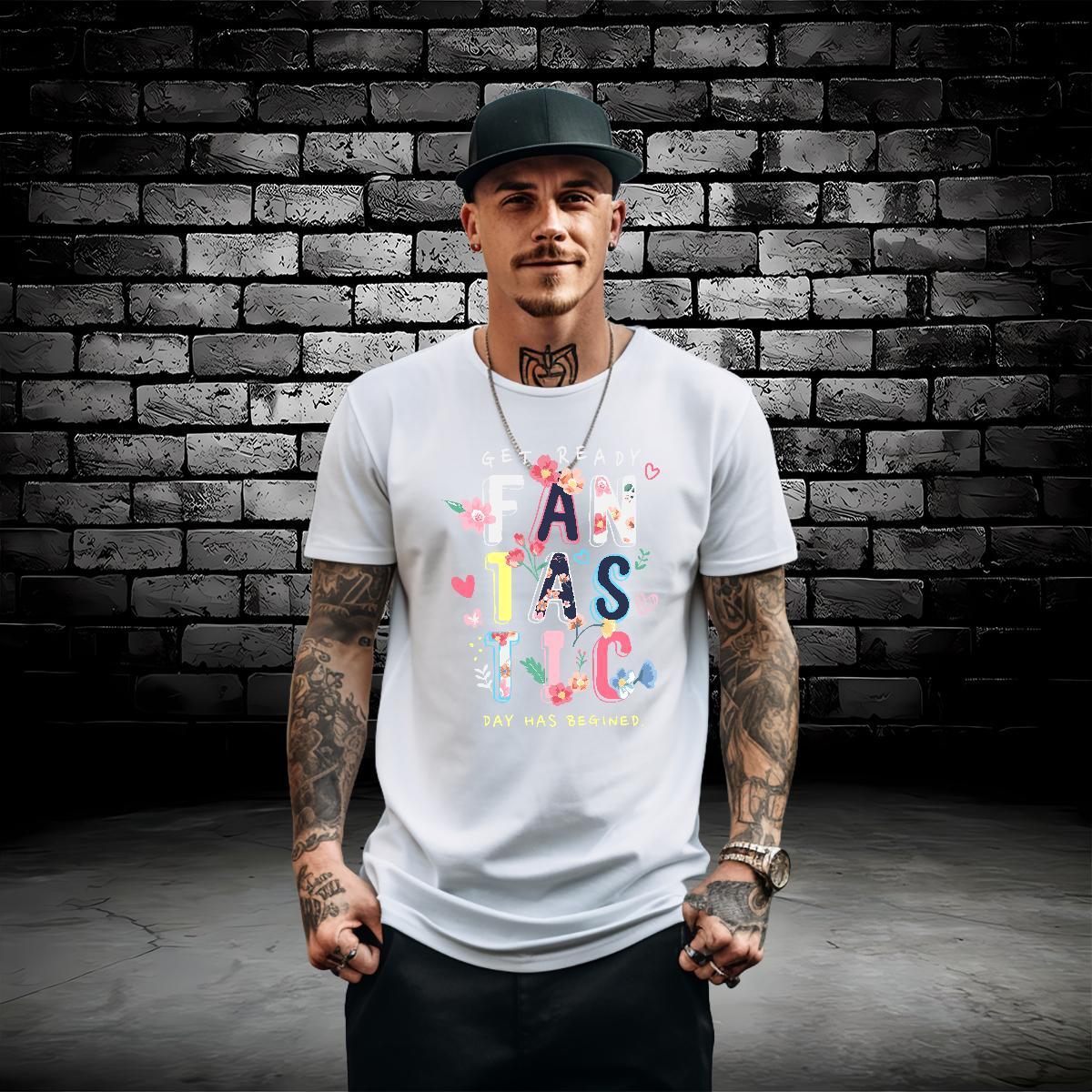 Fashion T-Shirts letter Tops 100% Cotton 230g Beach Cool Design Anime Print Breathable Soft Tshirt for Man Woman