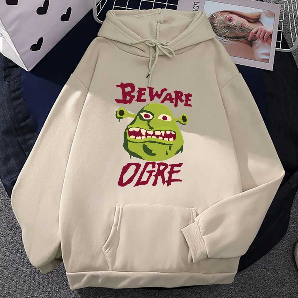 Monster Shrek Mens Hoodie Mens and Womens Fashion Simple Long Sleeve Sweatshirt Autumn and Winter Street Fashion HoodieW240724