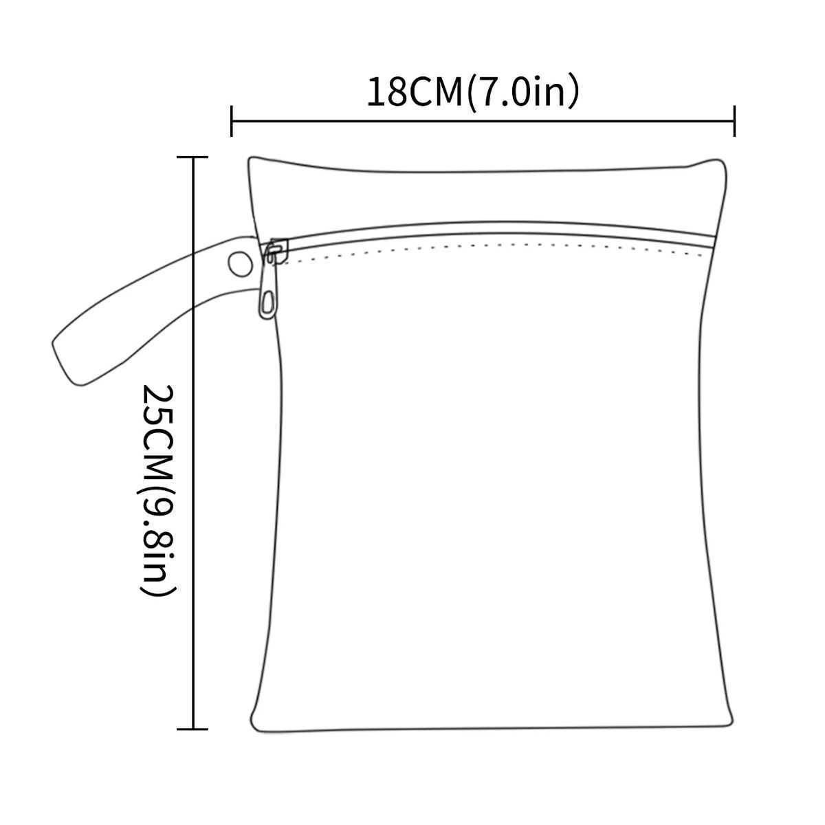 Elinfant 2PCS swimsuit wet dry bag waterproof Diaper bag portable mother bag cosmetic bag W240812