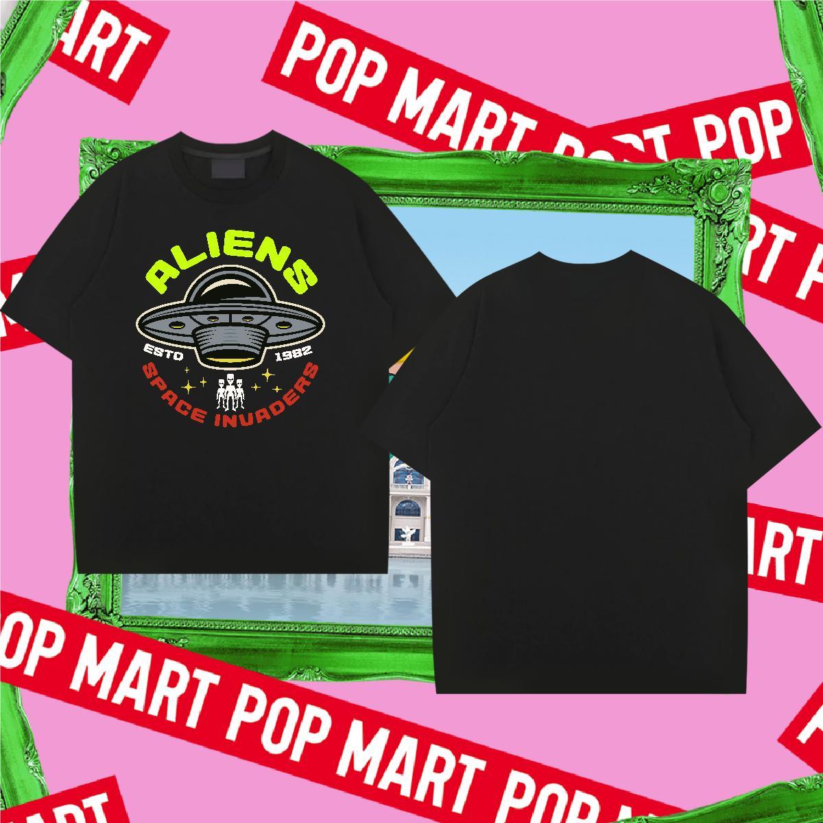Unisex Men Clothes T-Shirt UFO 230g Cotton Hip Hop Breathable Short Sleeve T shirt DIY Printed New Designer Wear