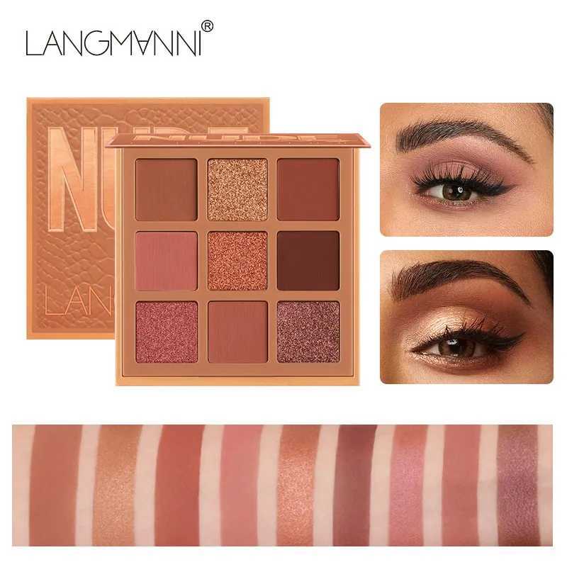 9-color eye shadow palette low light and matte durable radiation free high pigment smooth can be mixed suitable for day and night appearanceW241212
