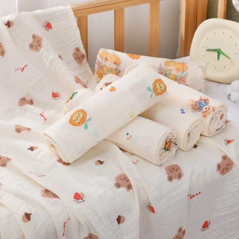 Baby blanket newborn plain cotton bath towel summer baby stroller cover packaging Gauze baby sleeping blanket baby suppliesW240810