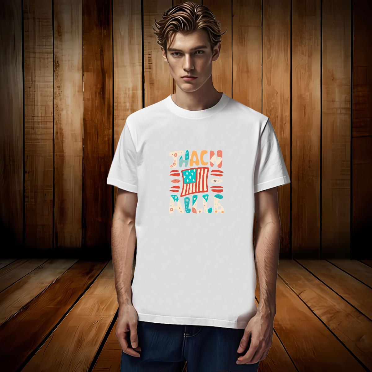 Customized 100% Cotton 230g Man T Shirts Anime Printing Street Couples T Shirts Polos O-Neck Short Sleeve Unisex DIY Printed