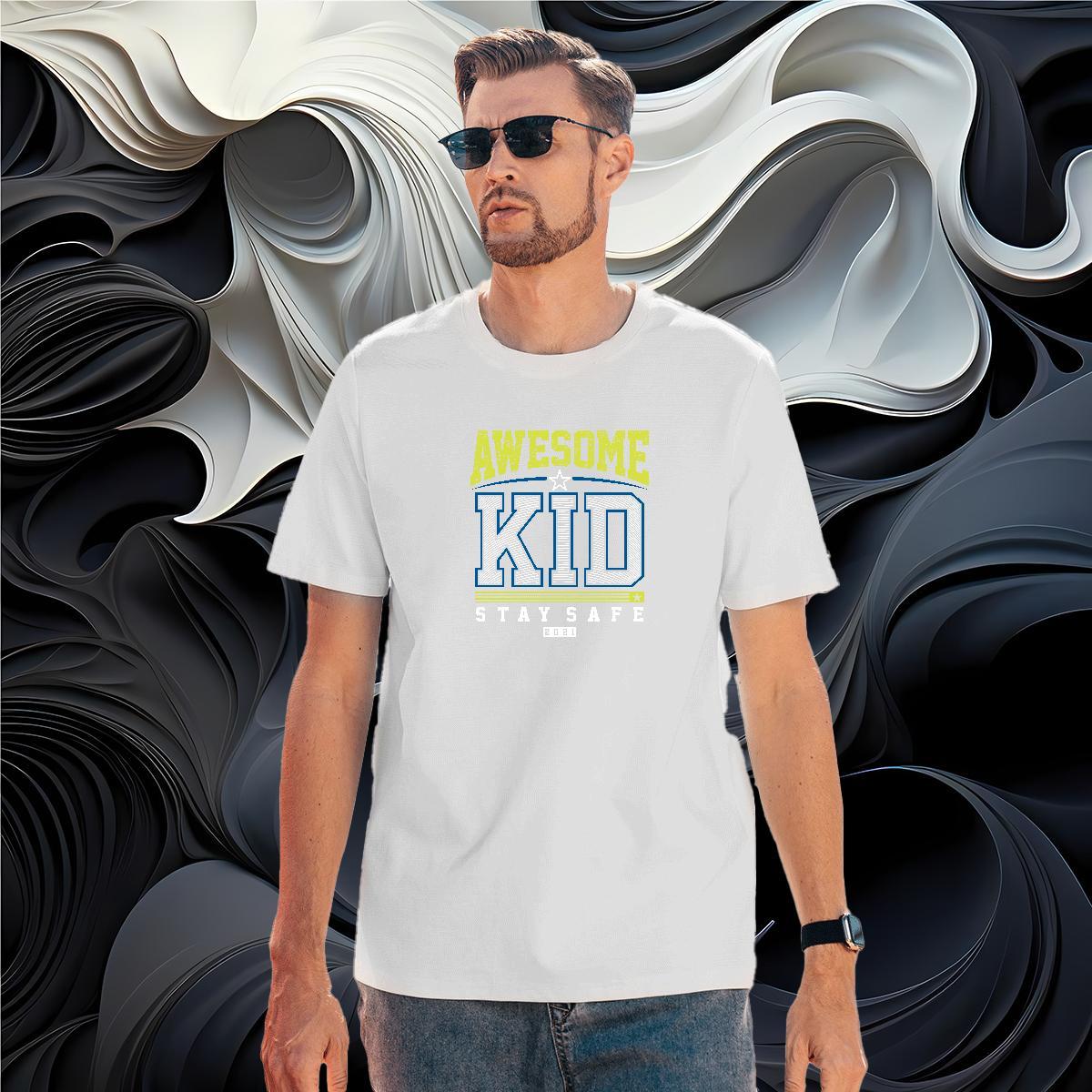 Custom 100% Cotton 230g T Shirt For Man letter Daily Outfit Mens Tshirts Tee Shirt Breathable Crew Neck Unisex Customized Print