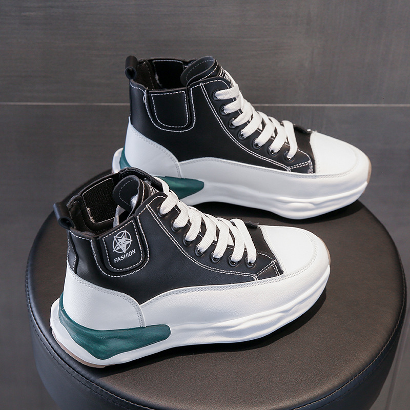 Ddmysports Winter New Thick Sole Little White Korean Versatile Casual Street Shoot Instagram Trendy Igh Top Sports Shoes Y Outdoor