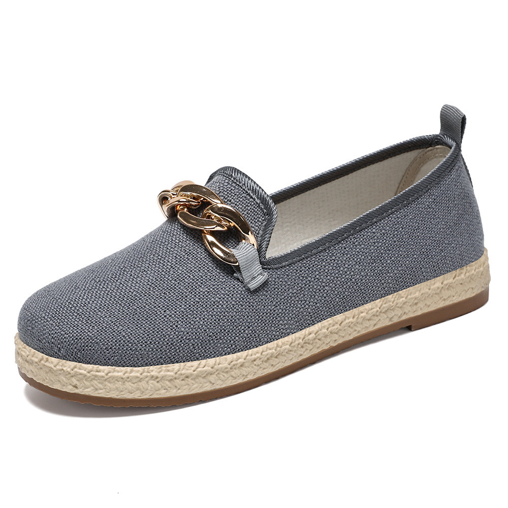 Ddmysports Women S Summer New Women Canvas Casual One Foot Lazy Middle Aged And Elderly Shallow Mouth Shoes Outdoor Shoes