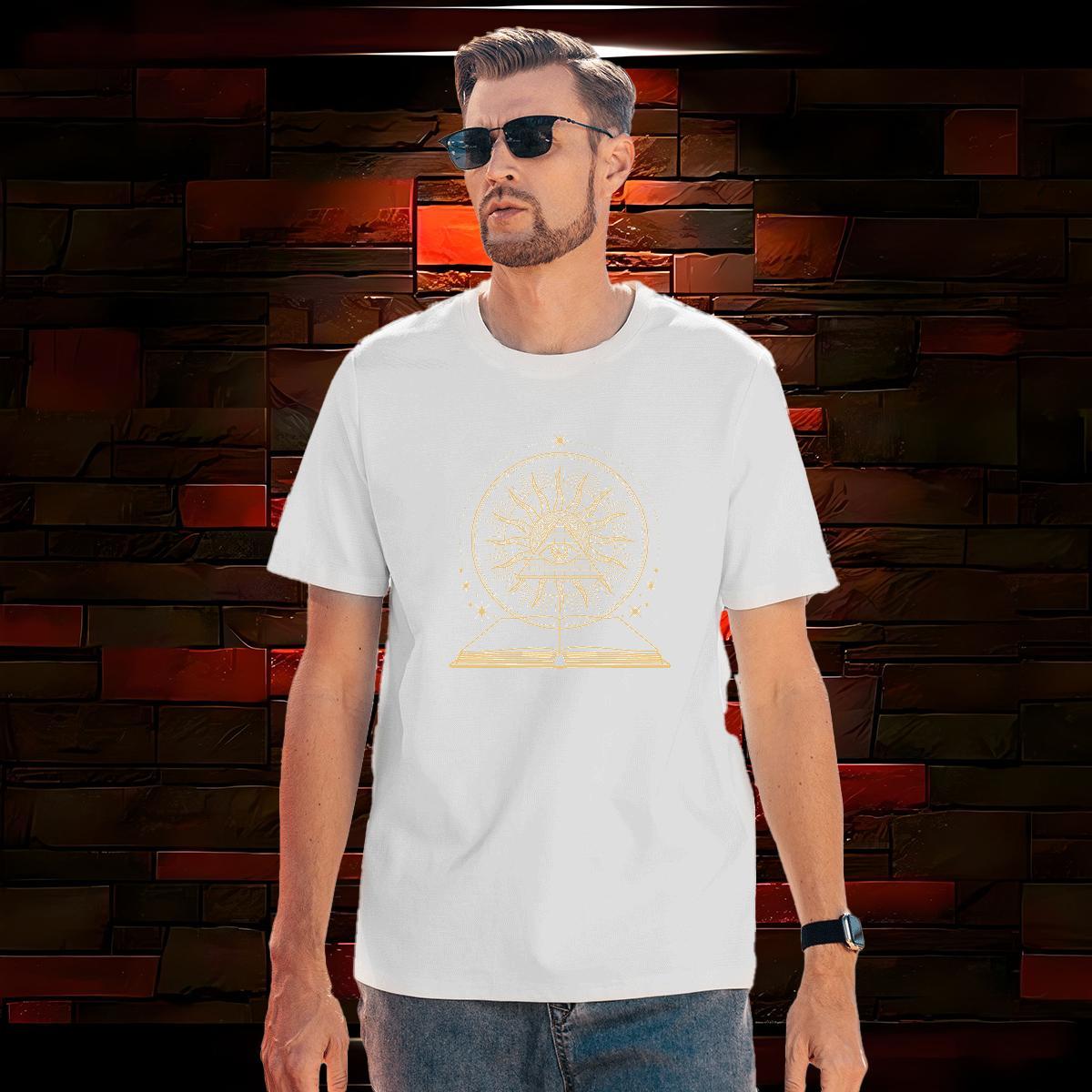 Custom 230g Pure Cotton T Shirt For Man eyes Sport Mens Tshirts Tees Short Sleeve Soft High Quality Anime Print