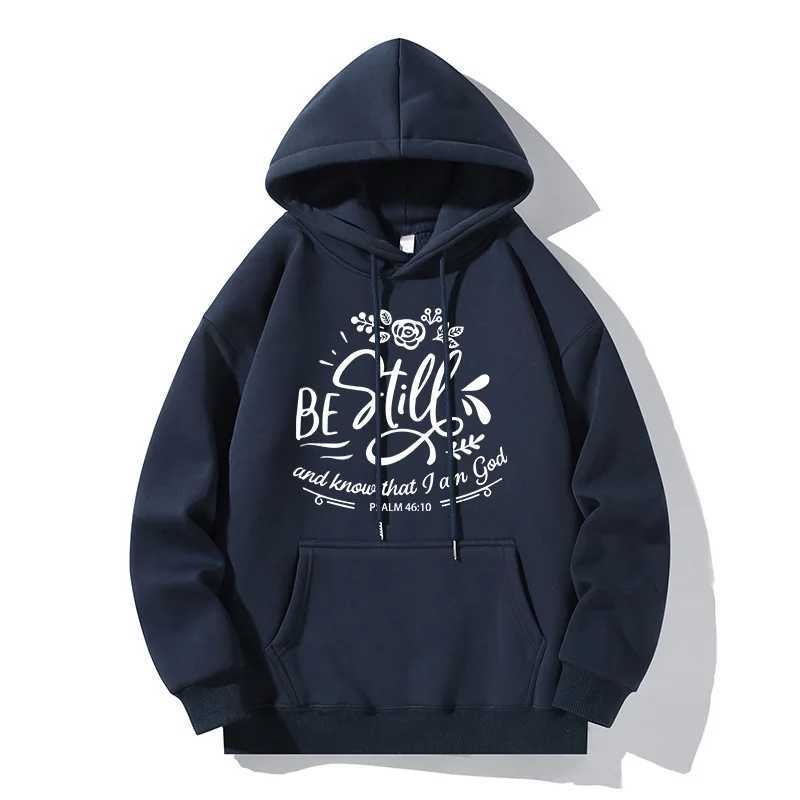 Stay calm in the Shinohara hoodie you know... Printed hooded sweatshirt with floral design M/W youth daily casual outdoor sweatshirtW240724