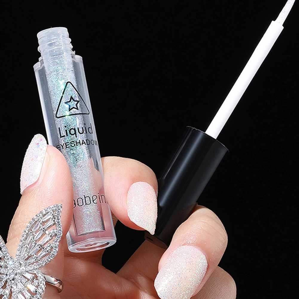 Liquid Eye Shadow Diamond Glitter Eyeshadow Liquid Face Makeup Highlighter Long Lasting Matte Pink Silkworm Champagne GoldCL24812