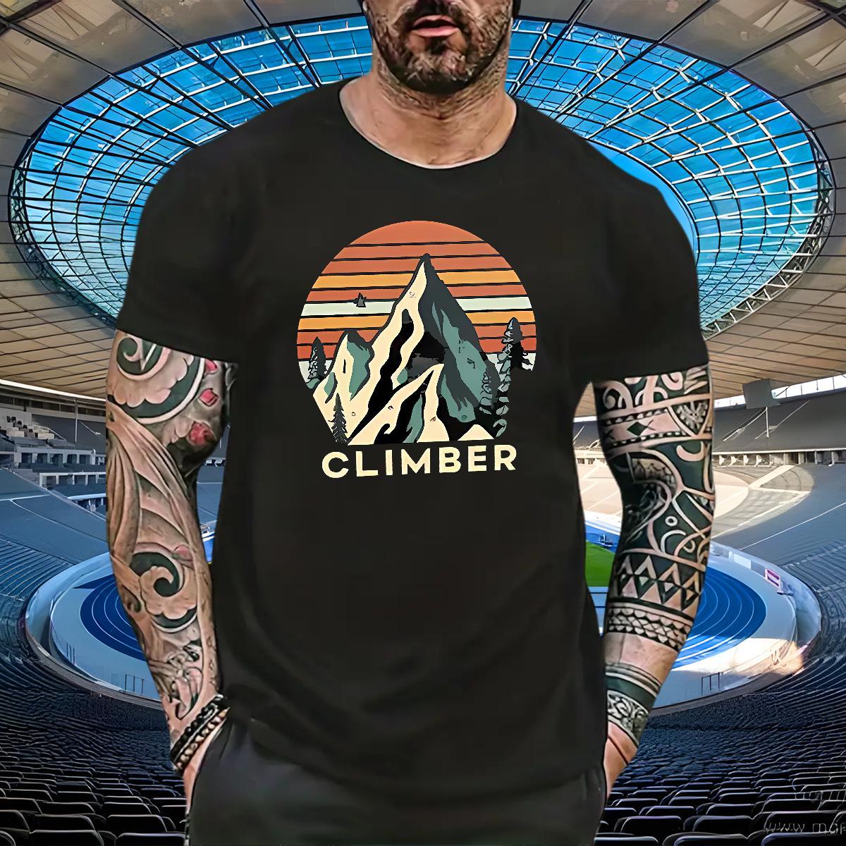 Designer Fashion T Shirt For Man mountains Wear 230g Cotton Home Outdoor Brand DIY Anime O-Neck Short Sleeve Men Tshirts
