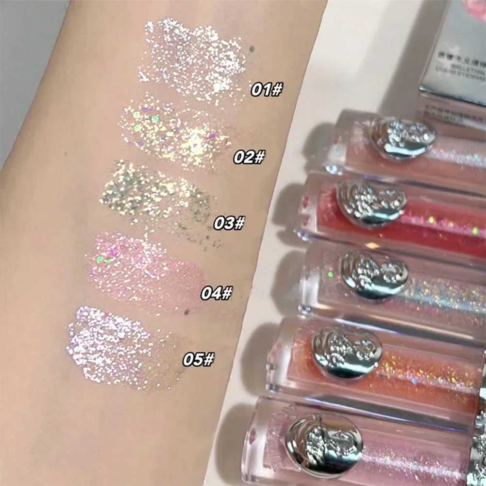 Highlight Eyeshadow Liquid Glitter Sequins Clear Eyeshadow Shiny Long-lasting Waterproof Ballet Style Korean Girl New Eye MakeupCL24812