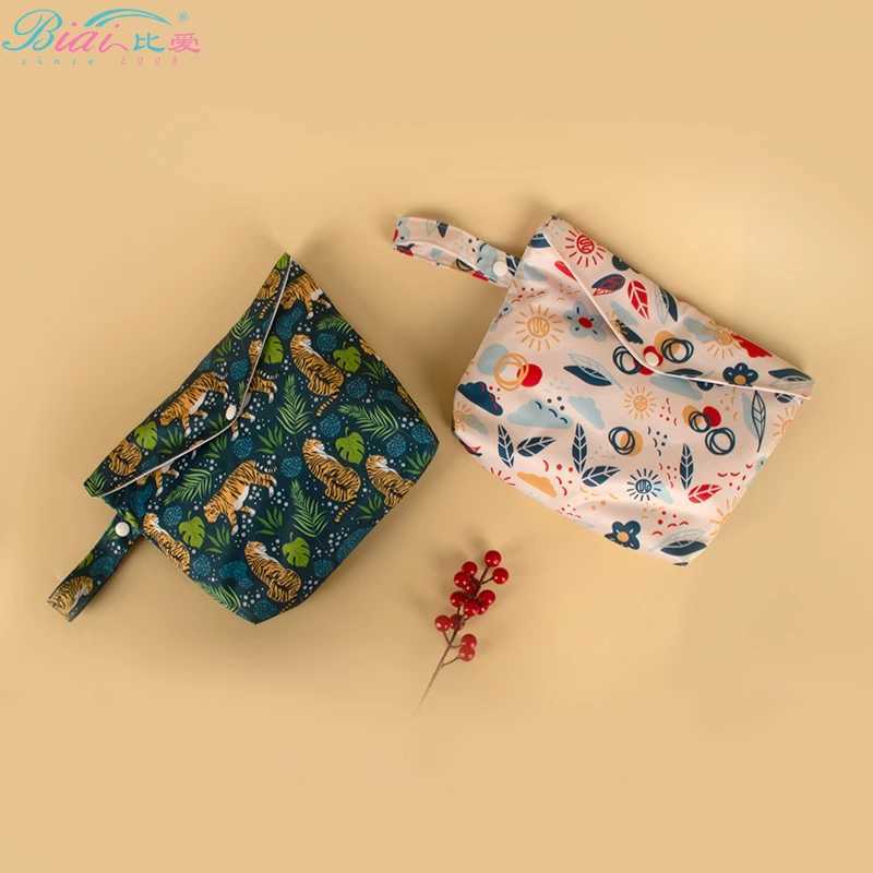 BIAI flip open storage bag waterproof baby clothing storage bag womens makeup storage bag washable baby diaper bag W240812